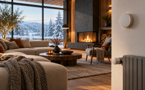 Új tájékozódási felület a Siemens Connected Home rendszeréhez – MI-vel készített illusztráció.