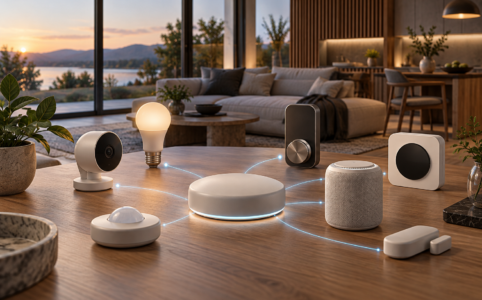 Matter-tanúsítást kapott a Home Assistant kapcsolódó komponense – MI-vel készített illusztráció.